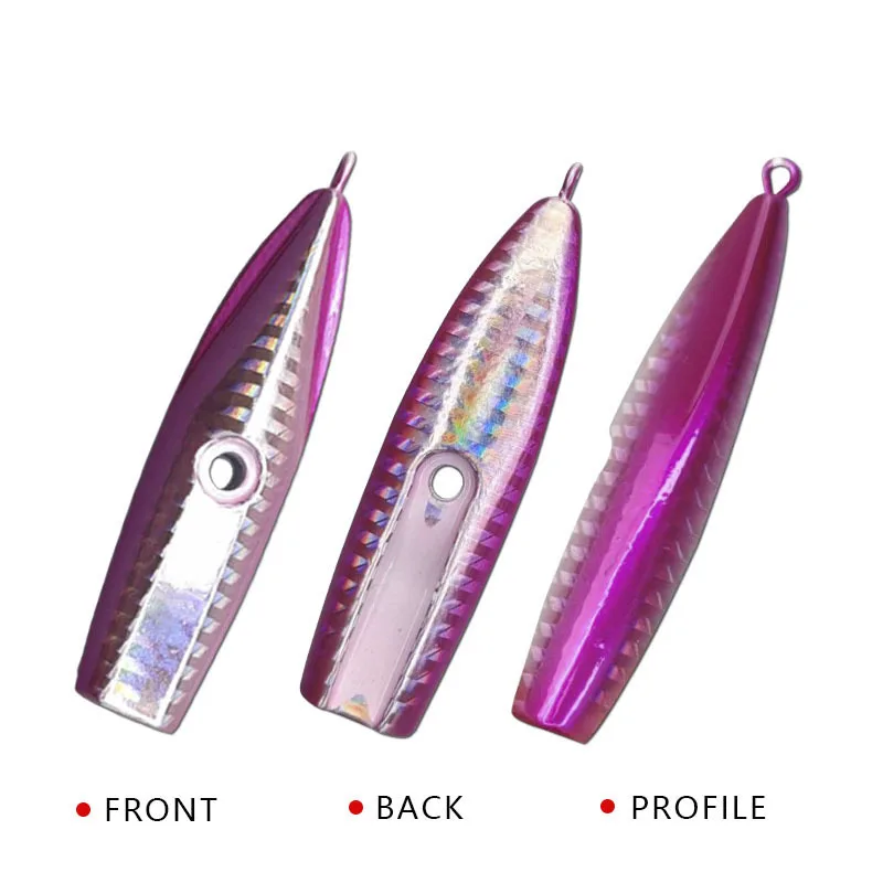 Jig25 boat fishing  yanyue false bait 40g- 200g lead fish iron plate bait luminous squid hook Octupos Squid Jigs