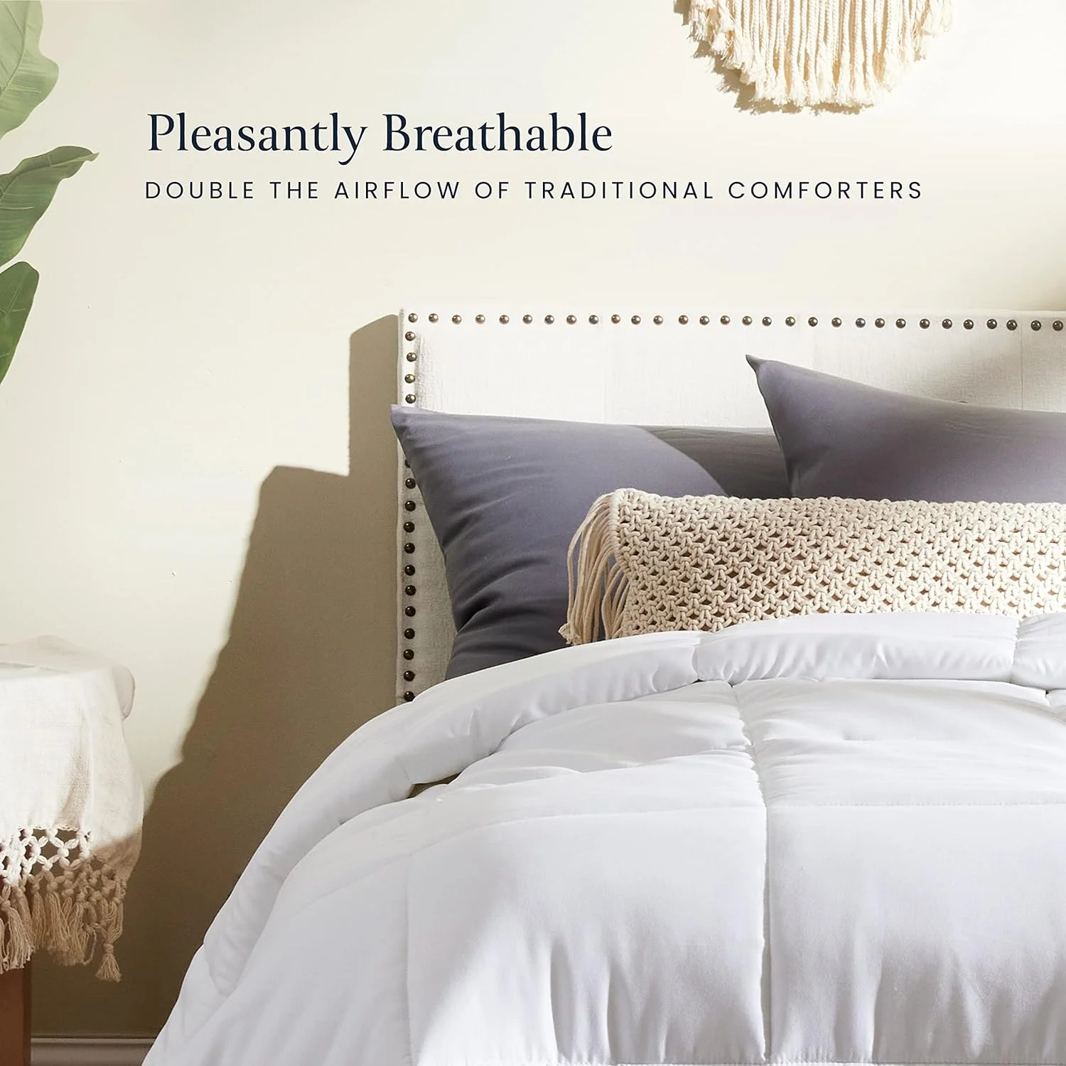 Queen Comforter All-Season Duvet Insert Queen Size Bed Down Alternative Comforter Quilted Hotel Lightweight Comforter