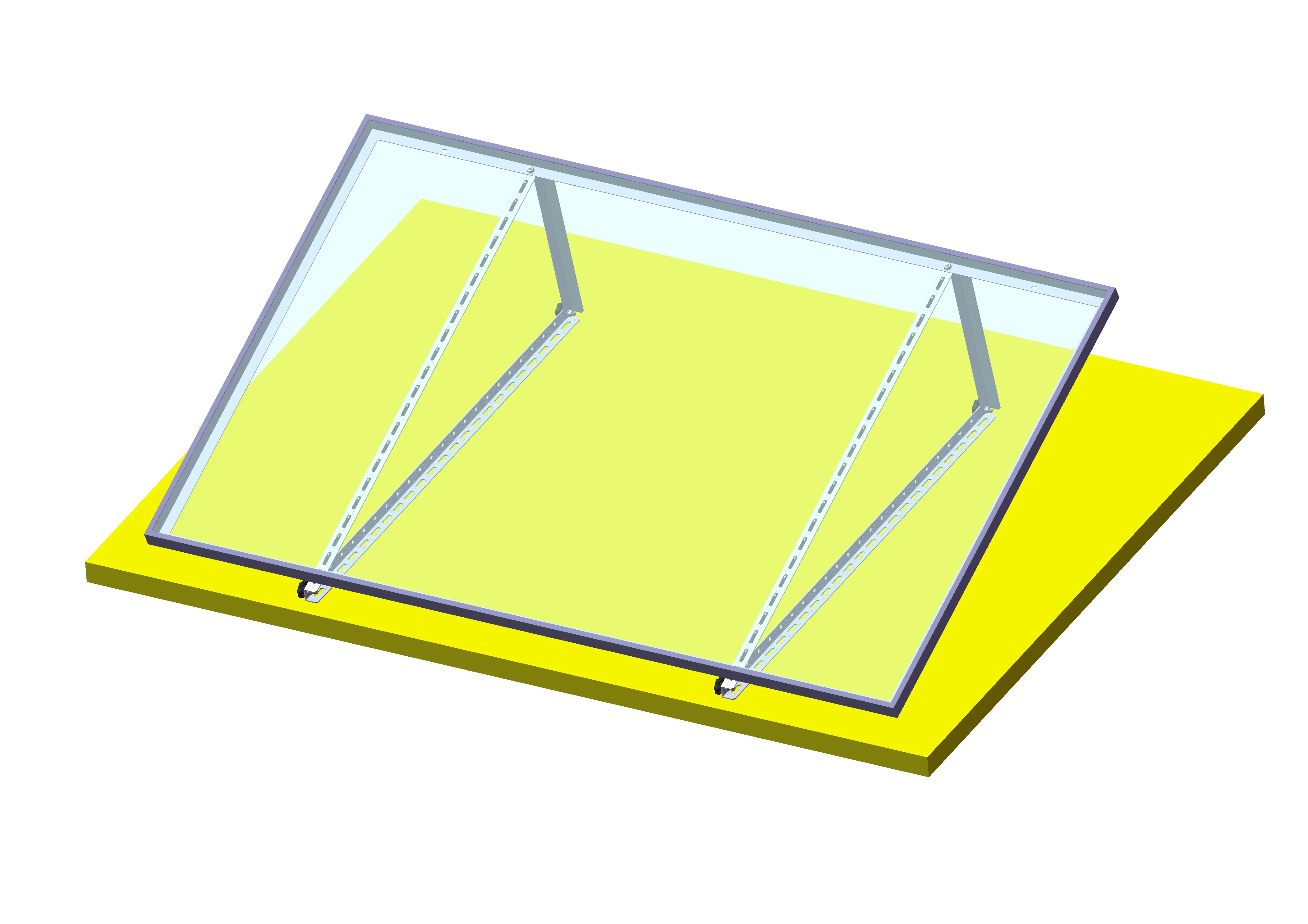 Solar Metal Roof Bracket PV Aluminium Mounting Kit triangle brackets ballasted mount solution