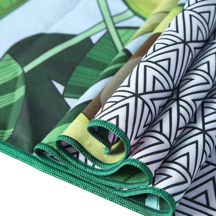 custom quick dry sand proof recycled towel microfiber print  logo swimming beach towel repreve towel