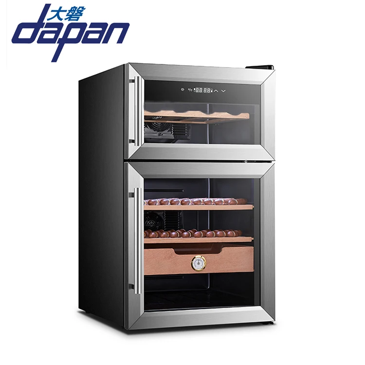 BCC-69D Dual zone two purpose thermoelectric semi-conductor humidor cabinet electrical cigar
