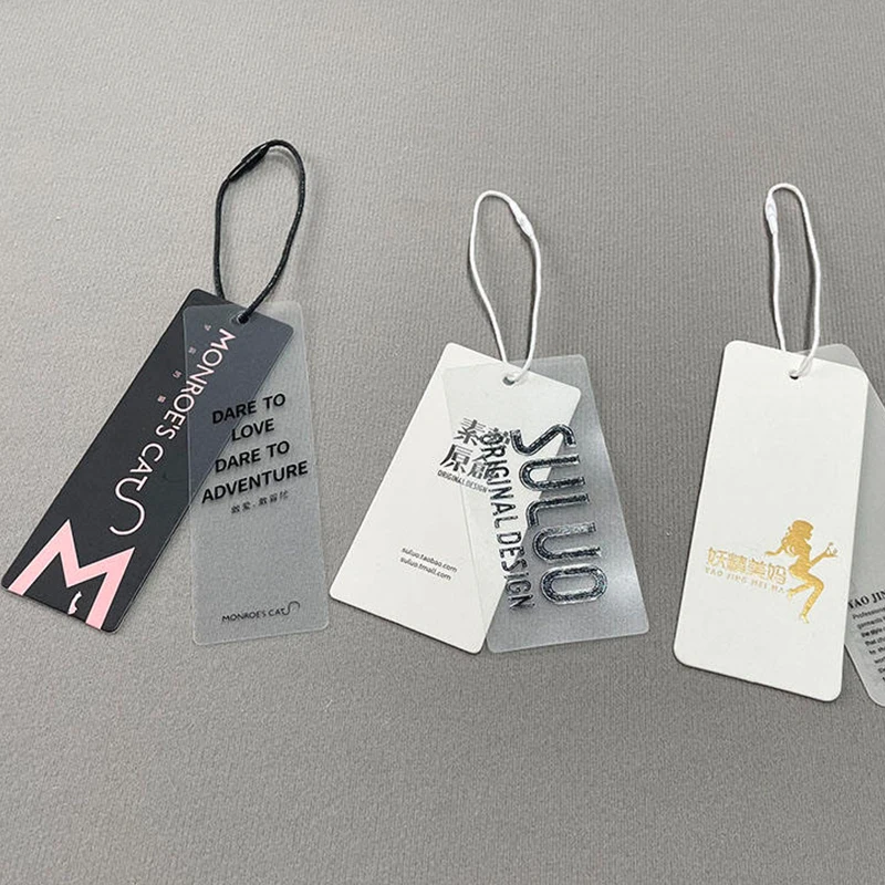 Custom Cheap Price Round Embossed Garment Label Tag Printed Logo Thank You Hang Tags On Clothes