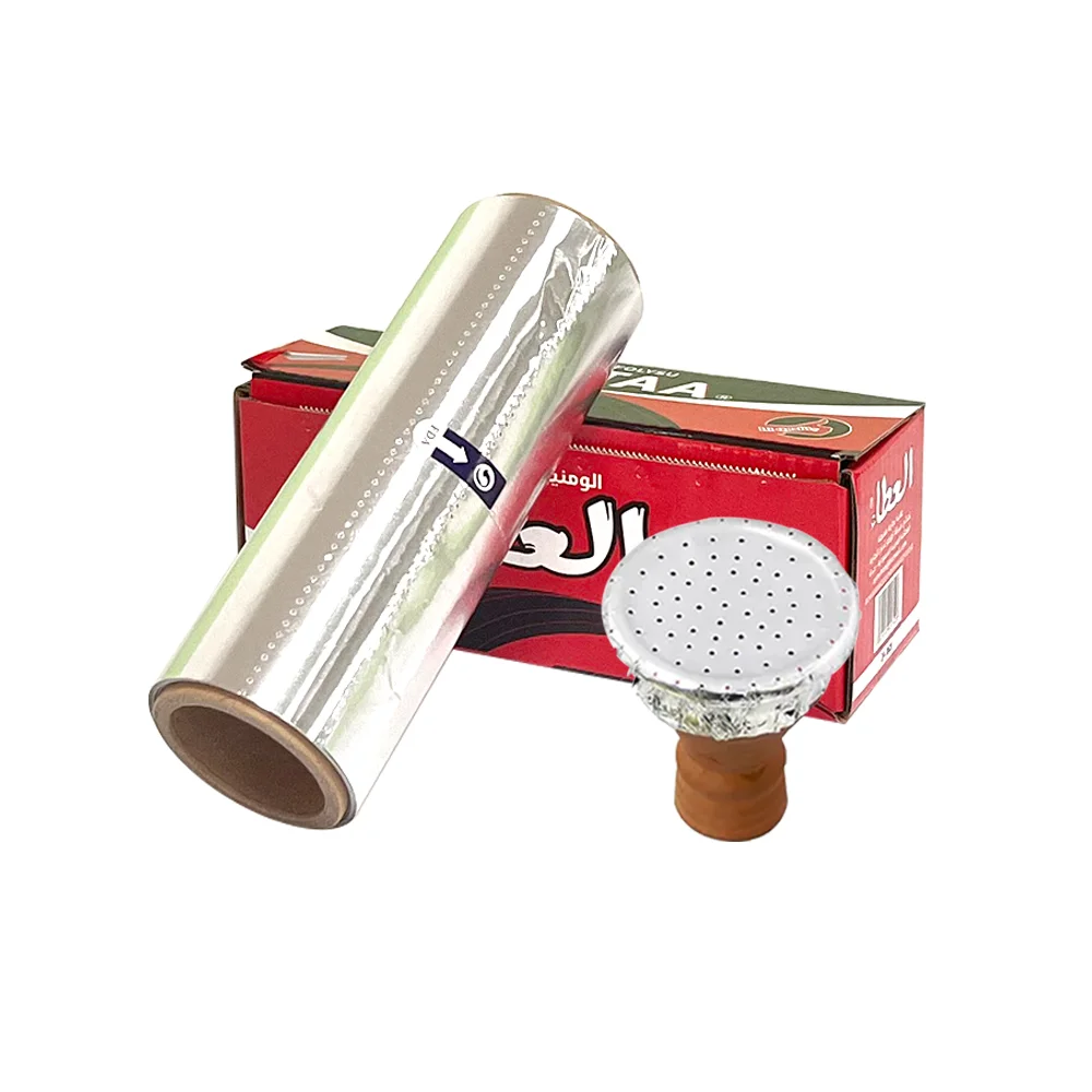 China Supplier customized with Low MOQ Pre Punched Aluminum Foil Paper for Hookah Shisha