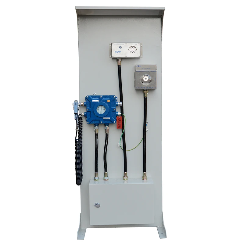 Electrostatic oil spill alarm with a static grounding circuit board alarm function grounding clamp for petroleum tank