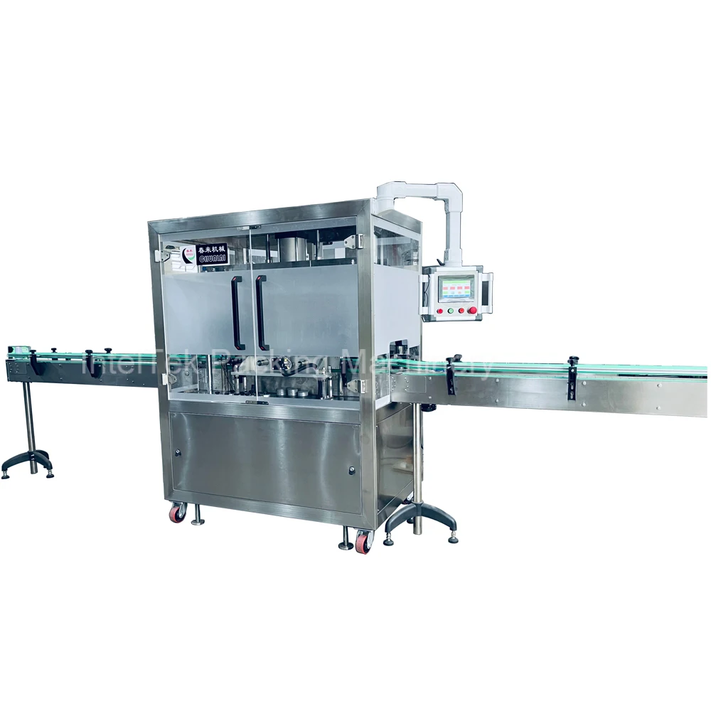 Beverage Hygienic Protection Packaging Beer Ring-pull Aluminum Can Heat-welded Foil Cap Sealing Machine