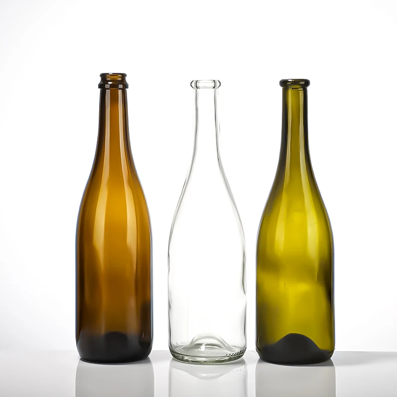 Antique Green Rhine Wine Glass Bottles - Wholesale
