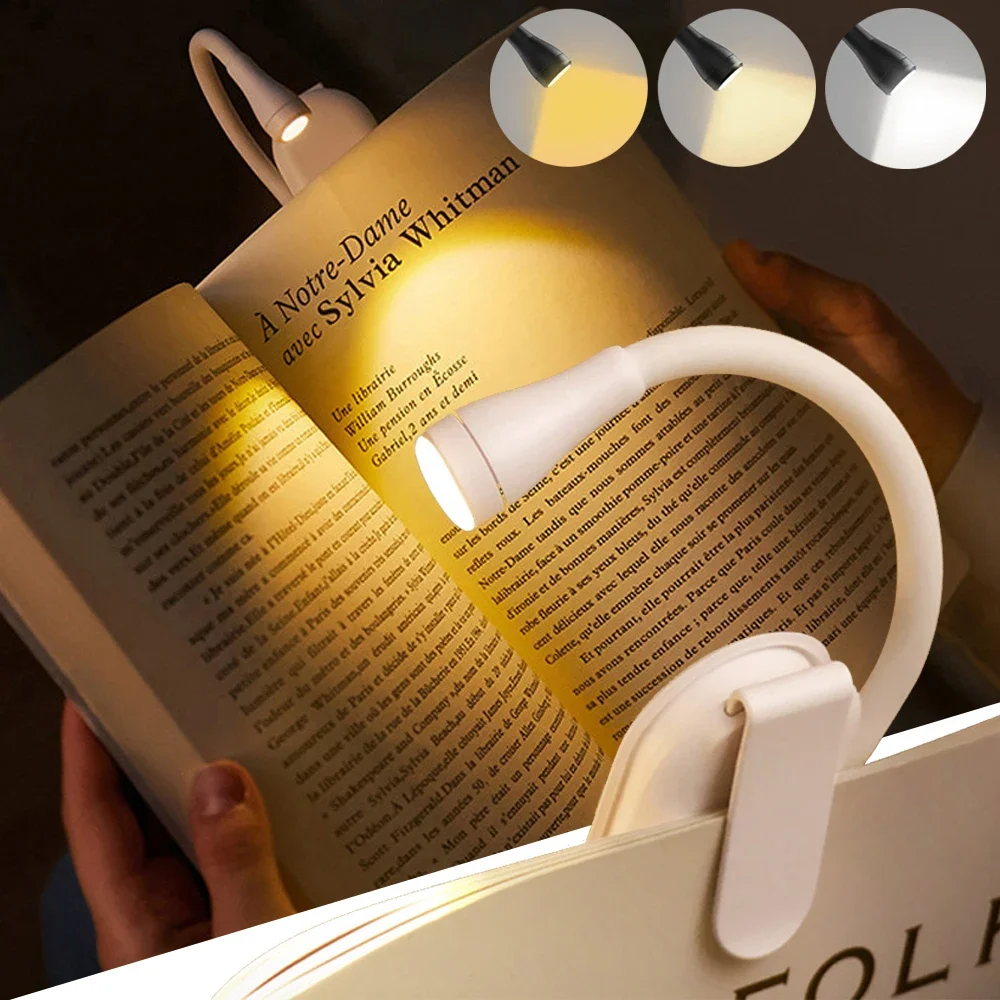 Timjay 2024 New Mini Desk Lamp Usb Rechargeable Models Portable Standing Clip Dual-Use Reading Creative Gift Led Night Light