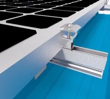 Wholesale Solar Panel Mounting Aluminum Alloy Solar Mounting System Panel Fixing Clamp Solar End Clamps