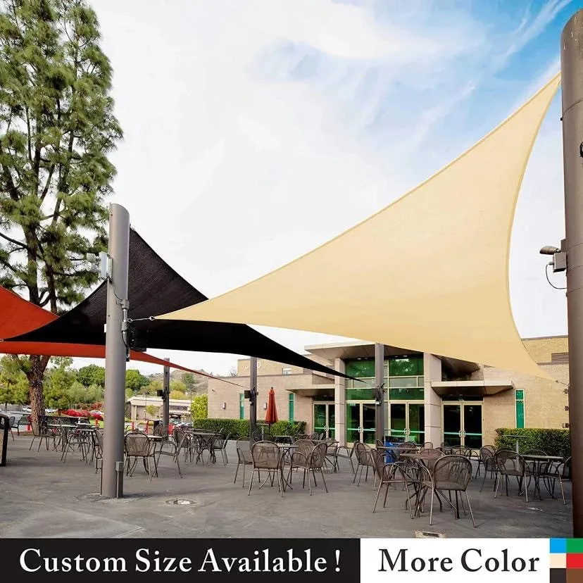 Waterproof Triangular Patio Sun Shade Sail Combination Net Shade Sails Oxford Awning Canopy