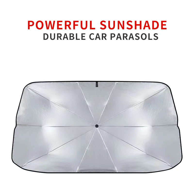 Umbrella car umbrella car with front blocking shielding sunscreen sunscreen, UV telescopic folding car window insulation board s