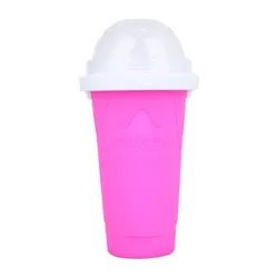FREE SAMPLE Hot selling silicone rubber novelty frozen magic squeeze slush slushy maker ice cup with lid mug ice cream tools