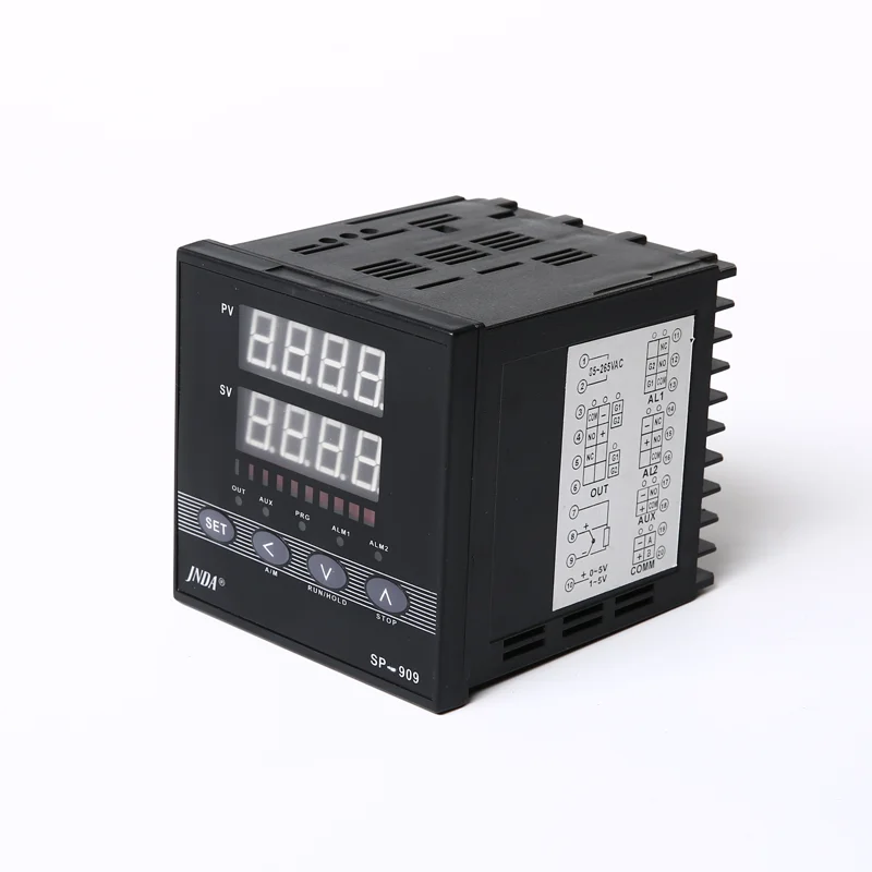 SP-909 PID programmable temperature regulator, universal input zero passage silicon control multi output AI temp controller