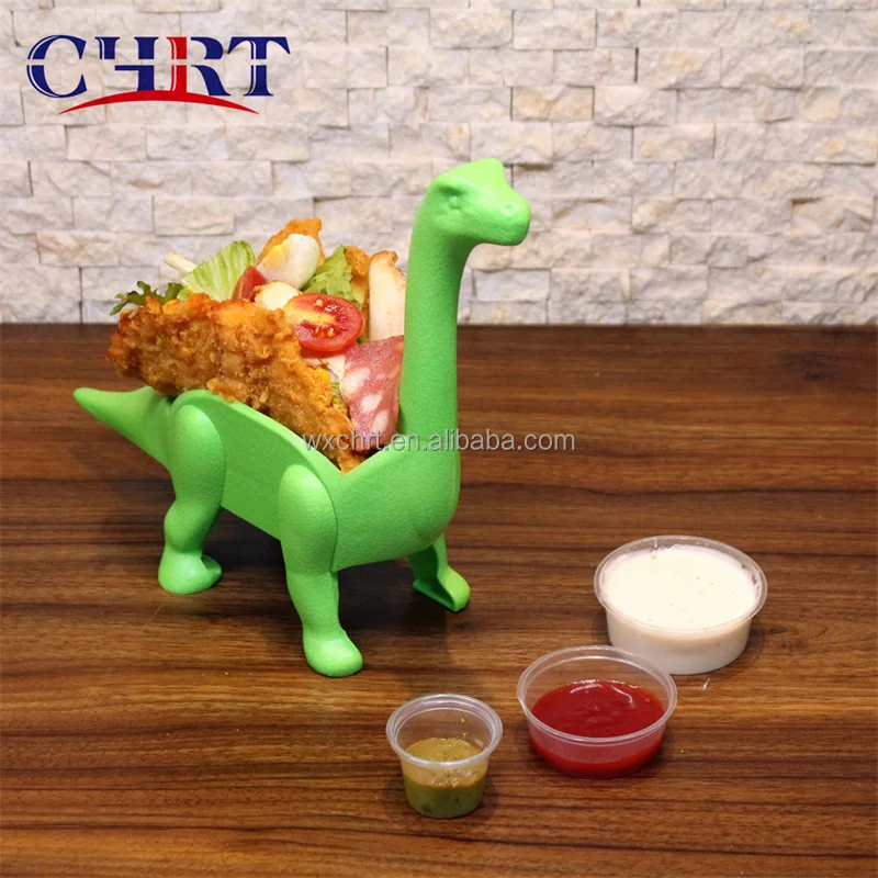 CHRT Mini Dinosaur Taco Stand Hot Sale Brontosaurus Taco Tray Kitchen Plastic Dinosaur Taco Holder Rack For Kids