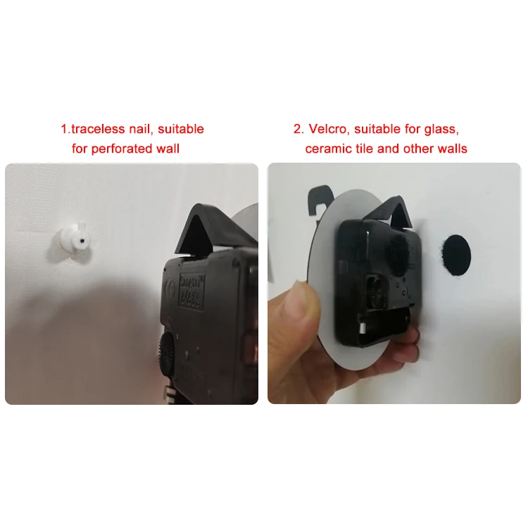 In stock 30 inch Sticker wall clocks manufacturer DIY 3d clock wall  home decorative wall digital clock with camera