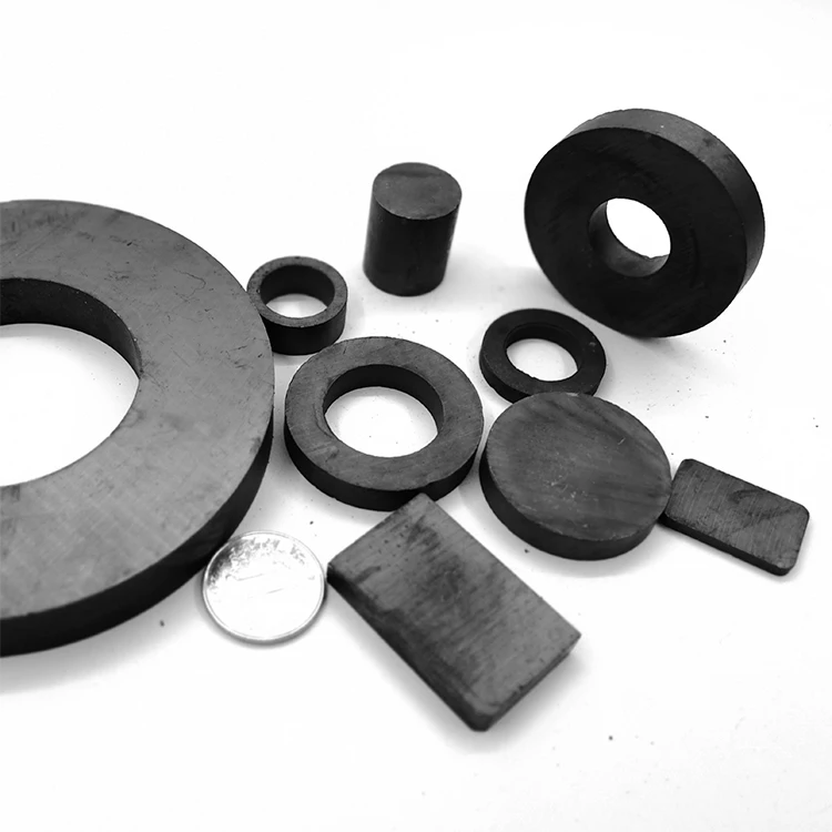 free sample cheap Y35 High Coerive Force Arc Ferrite Magnet couple magnetism motor permanent magnet