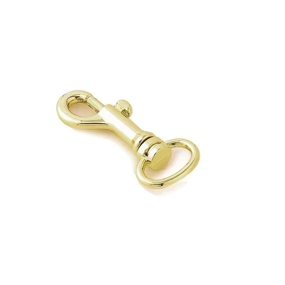 Solid Brass Trigger Snap Hook Keychain Clips Lobster Clasps for Leather/Bag/Belt/Dog Leashes