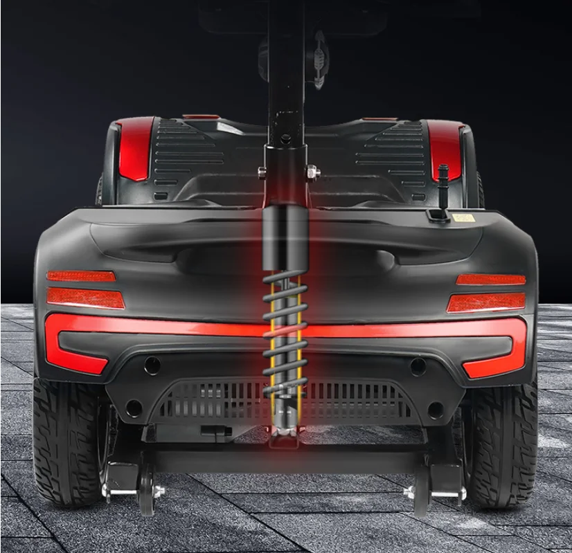 Electric Mobility Scooter 4 Wheel with Basket, 360 Degrees Rotating Seat Foldable Electric Mobility Scooter Usa