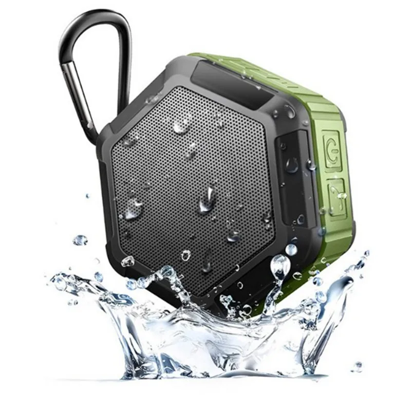 
 Беспроводной портативный динамик, громкий стерео звук IPX5, водонепроницаемый беспроводной динамик  