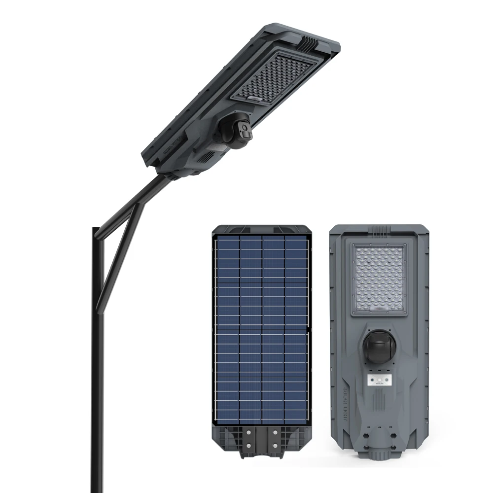 Solar CCTV Street Light MJ-SSTH800C 4G SIM Card WIFI Optional Integrated Solar Street Light With CCTV Camera