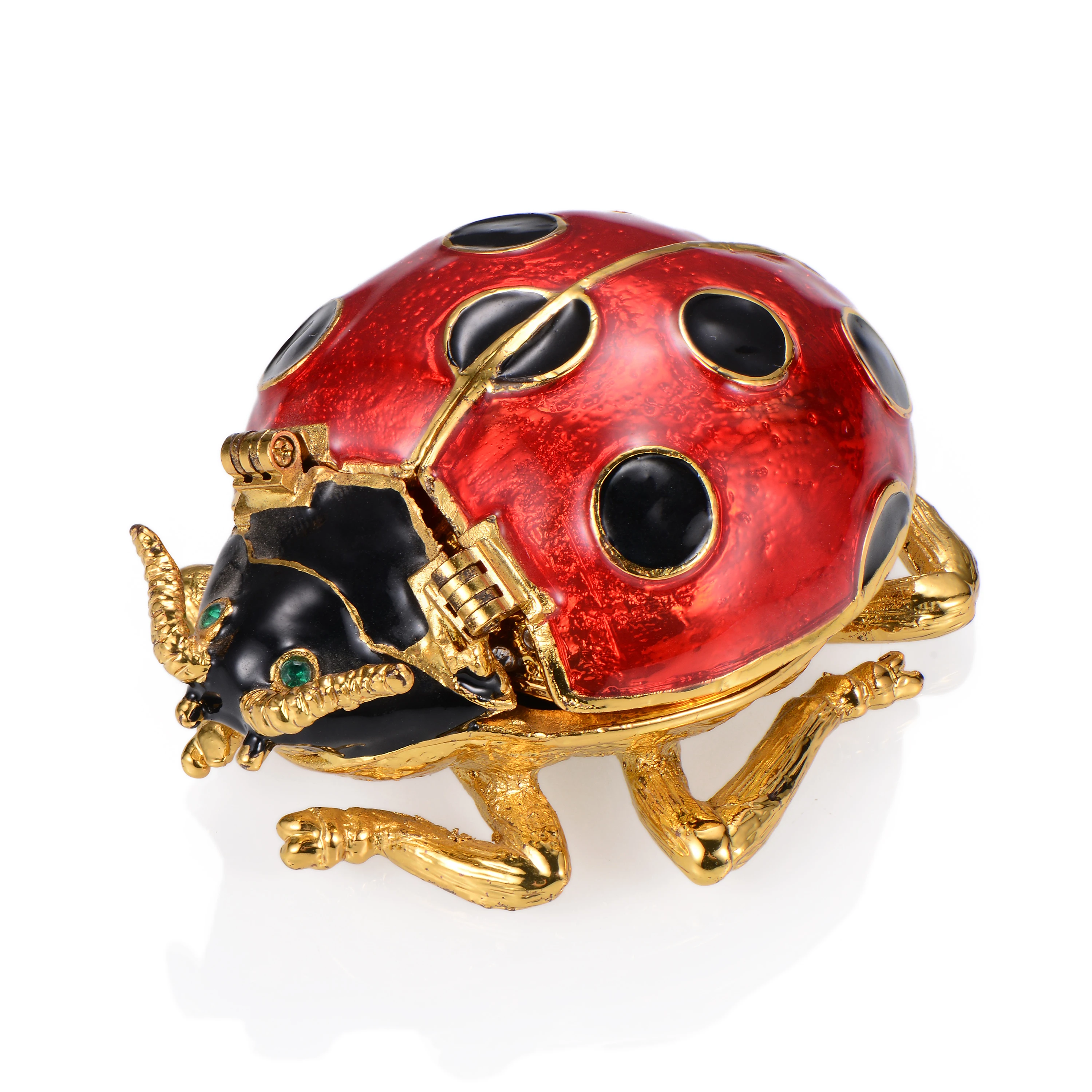 Beetle jewelry box animal ornaments enamel color pure handmade household gifts jewelry box gifts