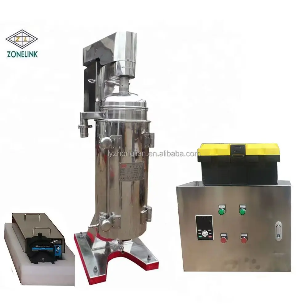 GQ GF105 tubular bowl beer yeast centrifuge separator continuous tubular centrifuge