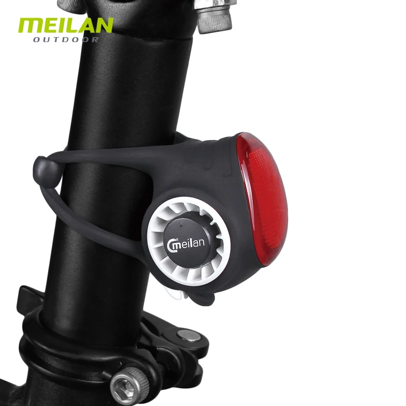 Meilan S3 Multi-function bike electronic horn 150db super volume mini size wireless control bicycle bell with COB safety light