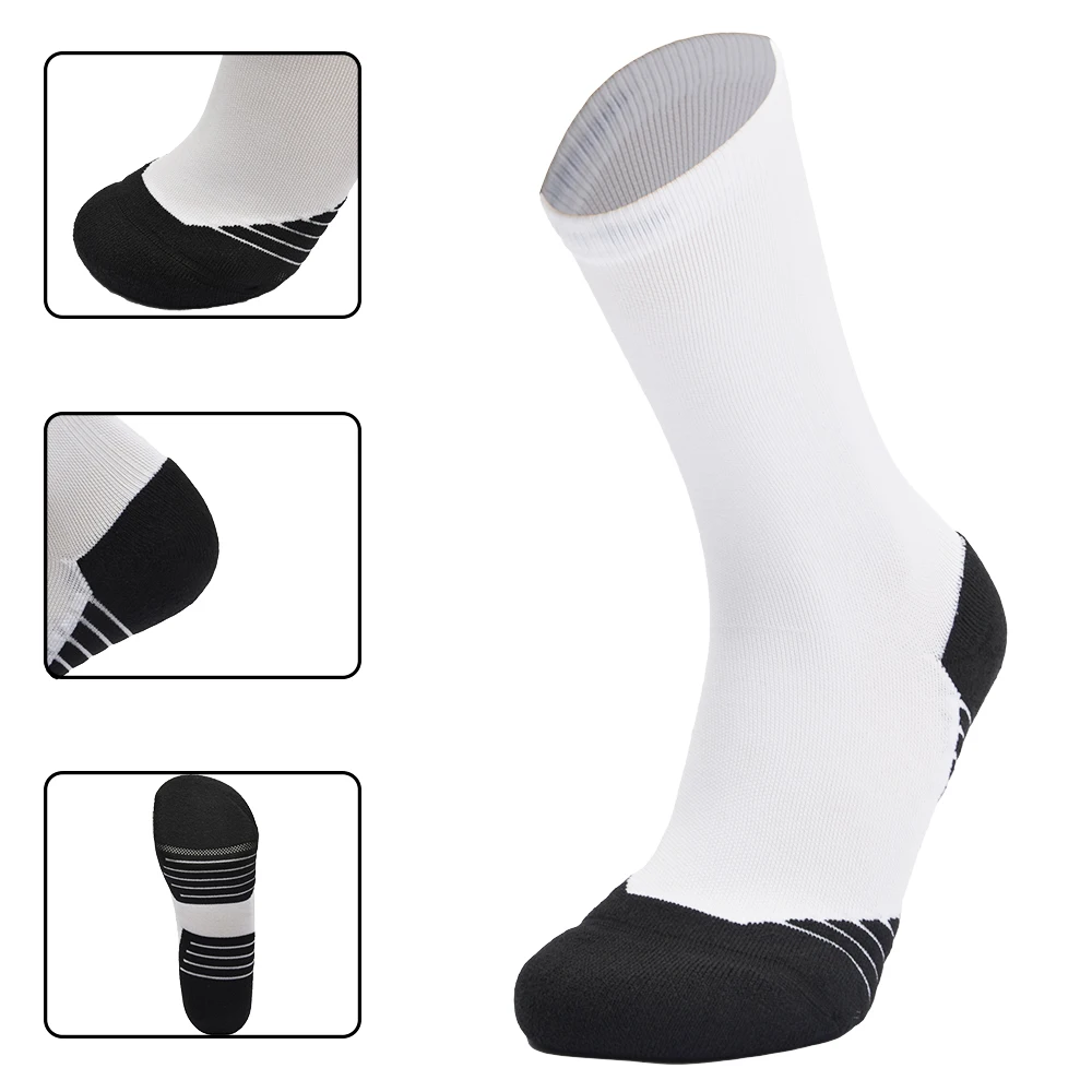 Dropshipping man color sock cycling socks towel bottom basketball socks custom medias