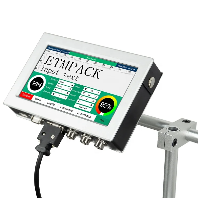 printing ink inkjet printer coder machine high resolution  tij date inkjet printer with 12.7mm and 25.4mm cartridge compatible