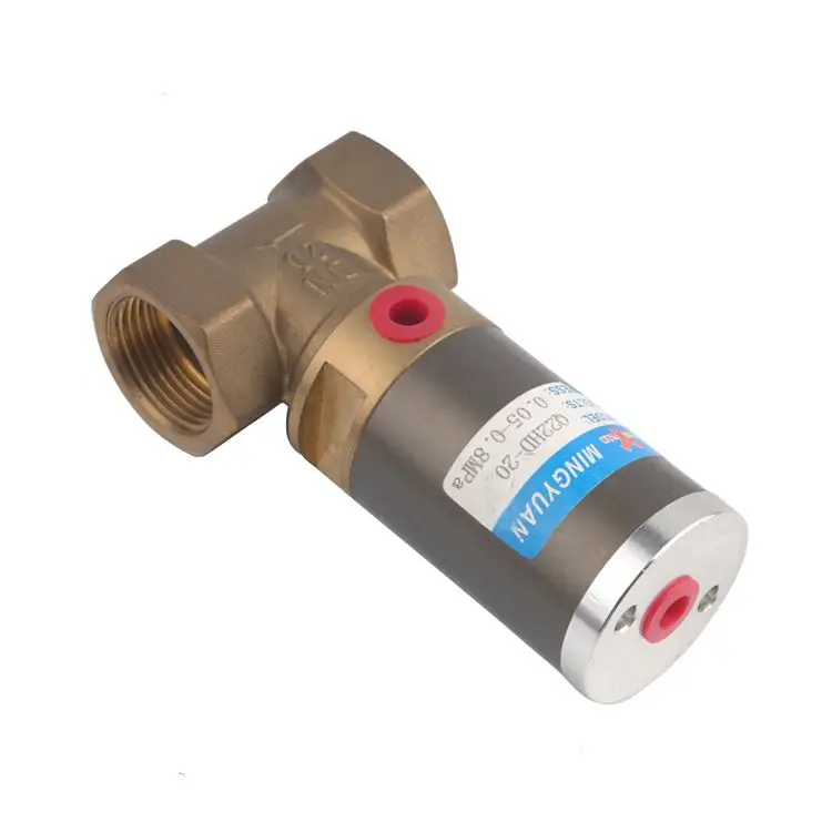 Q22HD Series Low Starting Pressure Piston Control Valve Good Sealing Performance Pilot Operated Brass Solenoid Valve