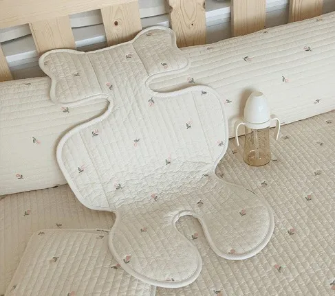 Best Selling Cartoon Bear Cotton Stroller Seat Padding Infant Head Body Support Pillow Baby Seat Pad for Car Seat Stroller