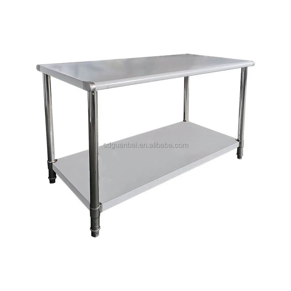 height adjustable commercial stainless steel working table restaurant kitchen workbenches inox tables
