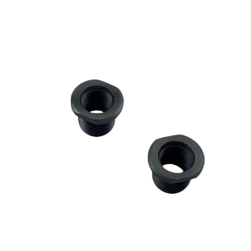 Hot selling Premium 1/2 x 28 ID to 5/8 x 24 OD Automotive Threaded fuel Filter Adapter Black Steel Thread