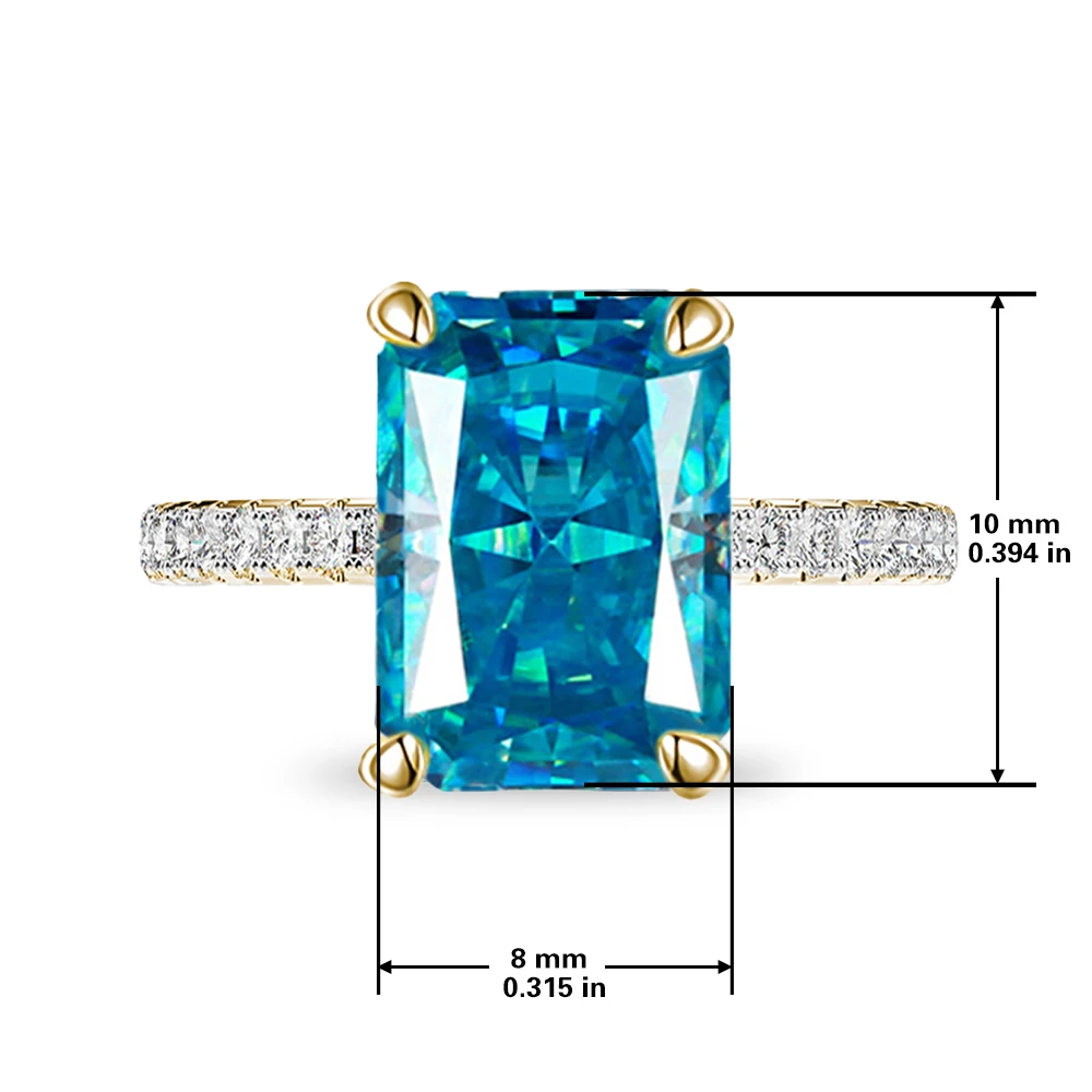 S925 Silver Classic Ring Topaz Blue Fine Quality Zircon Ice cut silver plated platinum and gold for an elegant ladies ring