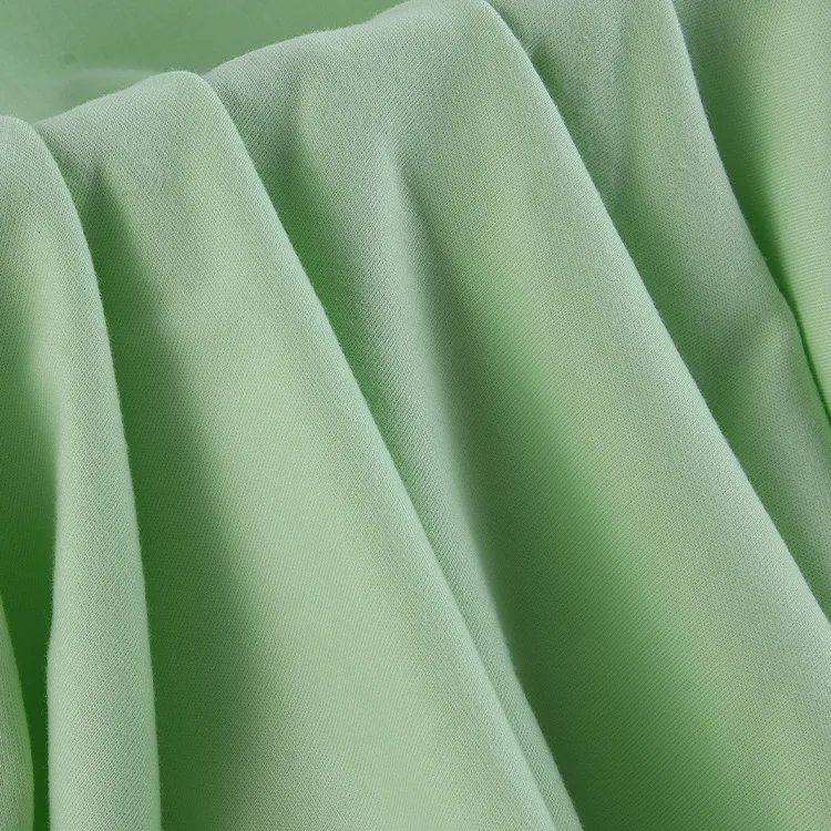 Manufacturer 32s 150GSM TC Poly Knitted 35 Cotton 65 Polyester Single Jersey Fabric For Tshirt