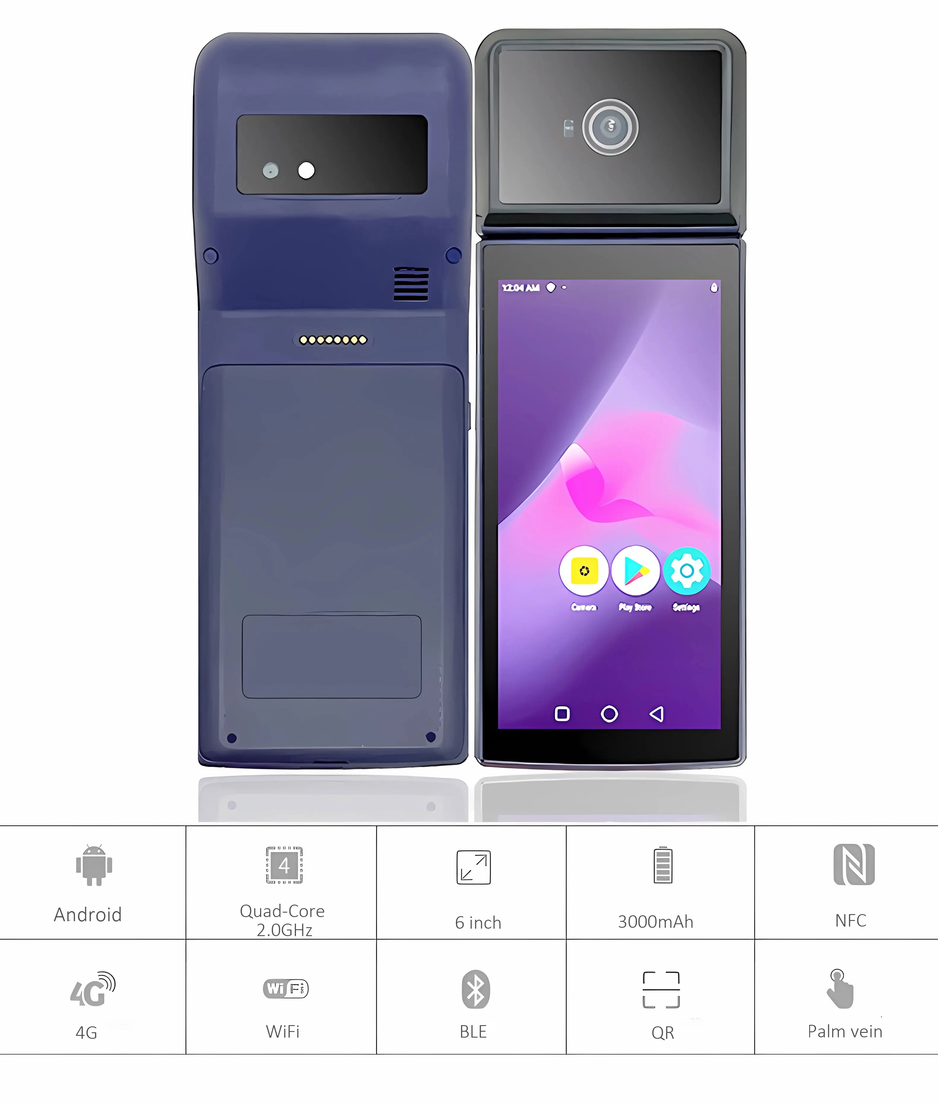 HF охранный сенсорный экран POS-машина Android OS Free SDK