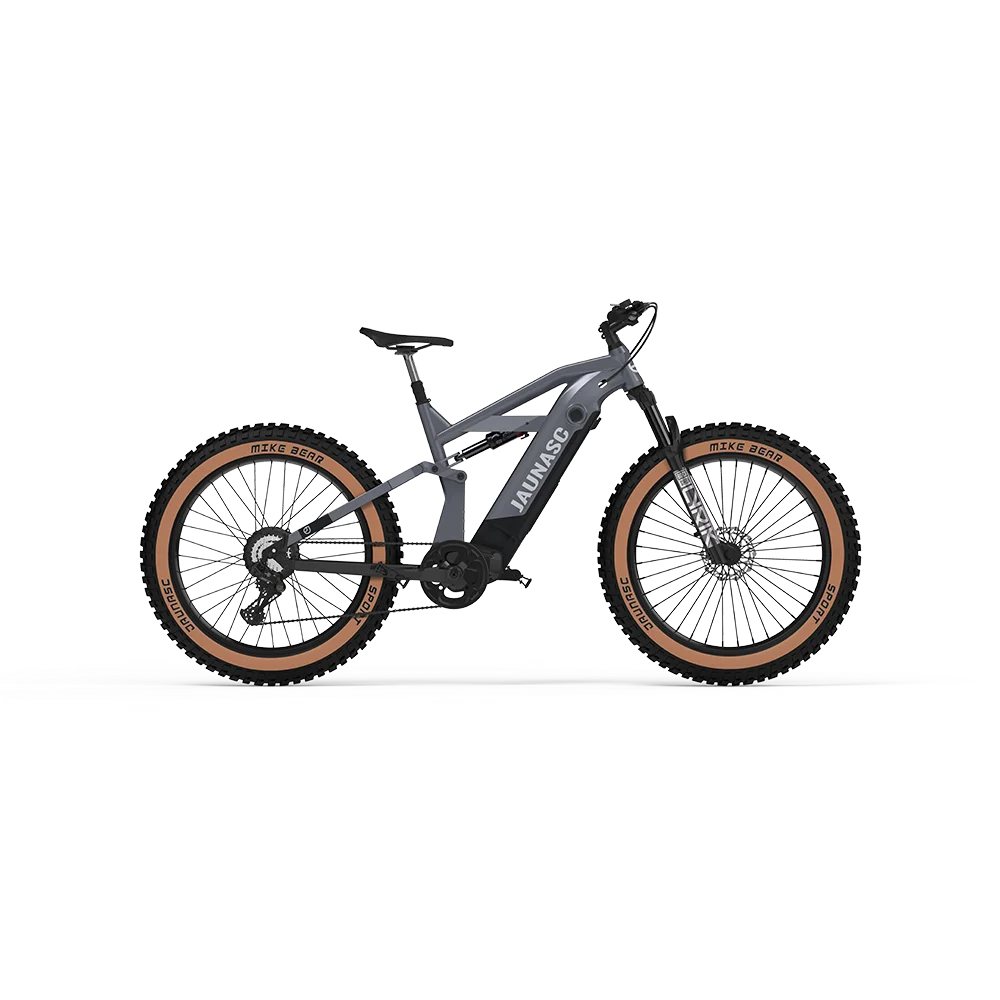 KUAKE high end electric mountain bike full suspension ebike ANANDA Mid motor mountain E bicycle fat tire ebike MTB for adults