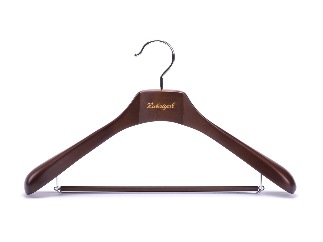 Роскошные деревянные вешалки для костюмов с логотипом изготовленные на заказ фабрика