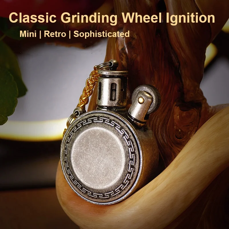 Wholesale Grinding Wheel Kerosene Refillable Lighter With Open Flame Classic Retro Kerosene Lighter For Cigarette Smoking