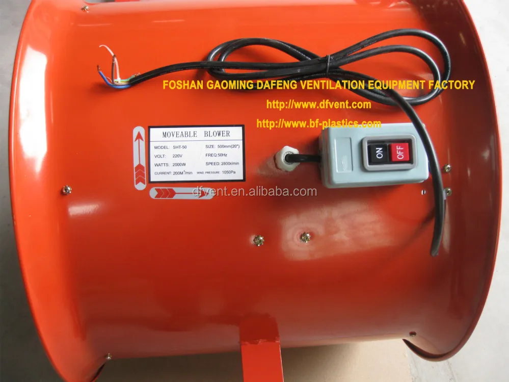 
Model A adjustable movable portable ventilating axial flow air blower fan 