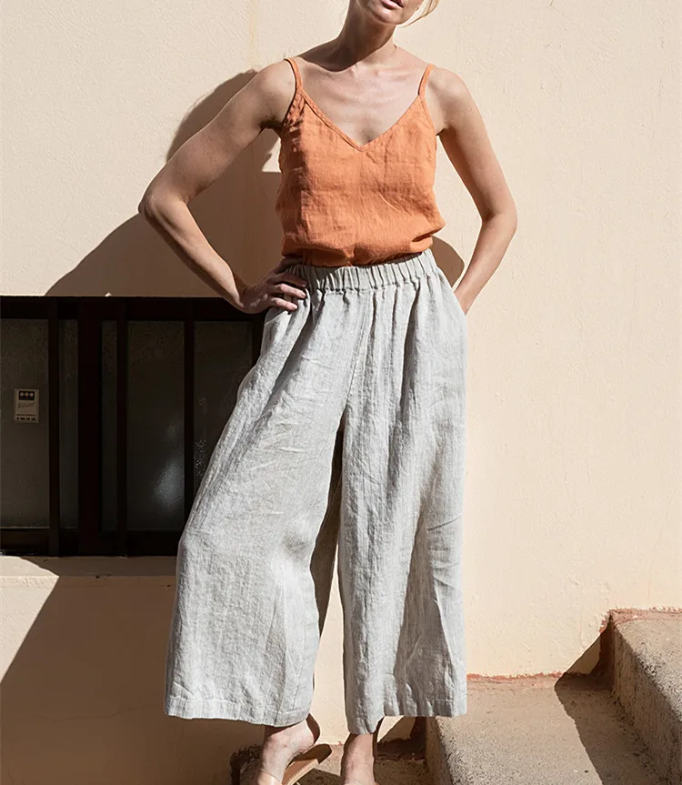 Summer Basic T-shirts Fashion Lady Tank Top Solid Comfortable Sleeveless Camisole Tops Women Vest