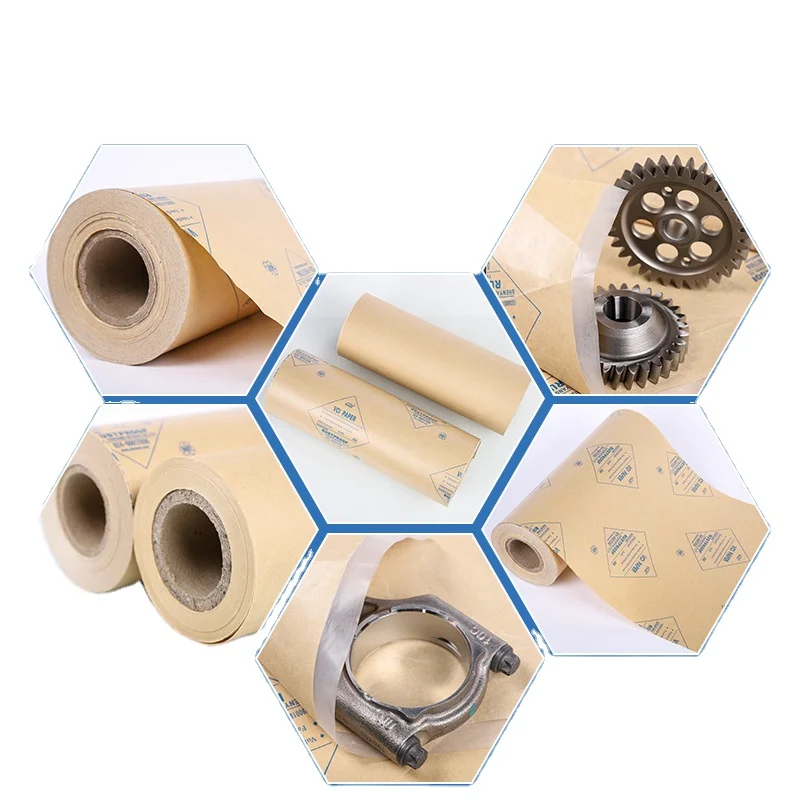 Бумага VCI антикоррозийная крафт-бумага Vci ламинированная полипропиленовой тканью серебристая Защитная упаковочная