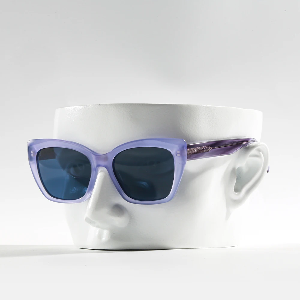 GS5043 wholesale new arriving outdoor customized logo fashion cat eye sun glasses polarized acetate sunglasses for men women