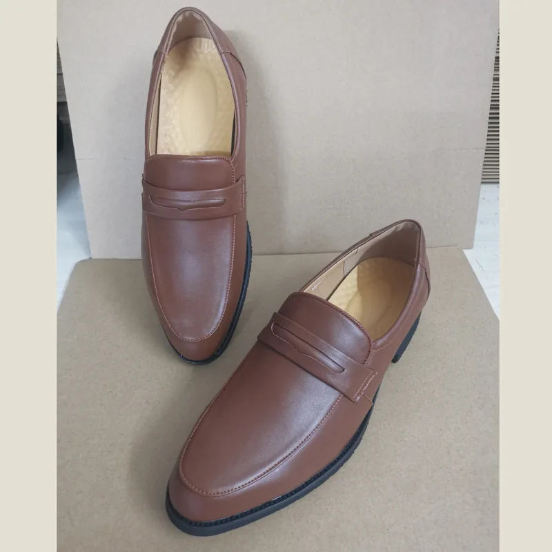 Hot Genuine Leather Men Dress Evening Party Wedding Shoes Daily Office Suit Shoes Work Professional Manager Shoes