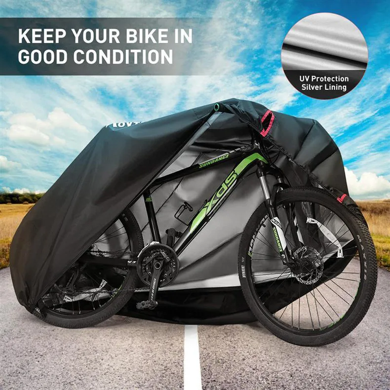 210D Dustproof UV protection Scratch Resistant Outdoor Waterproof Bicycle Cover