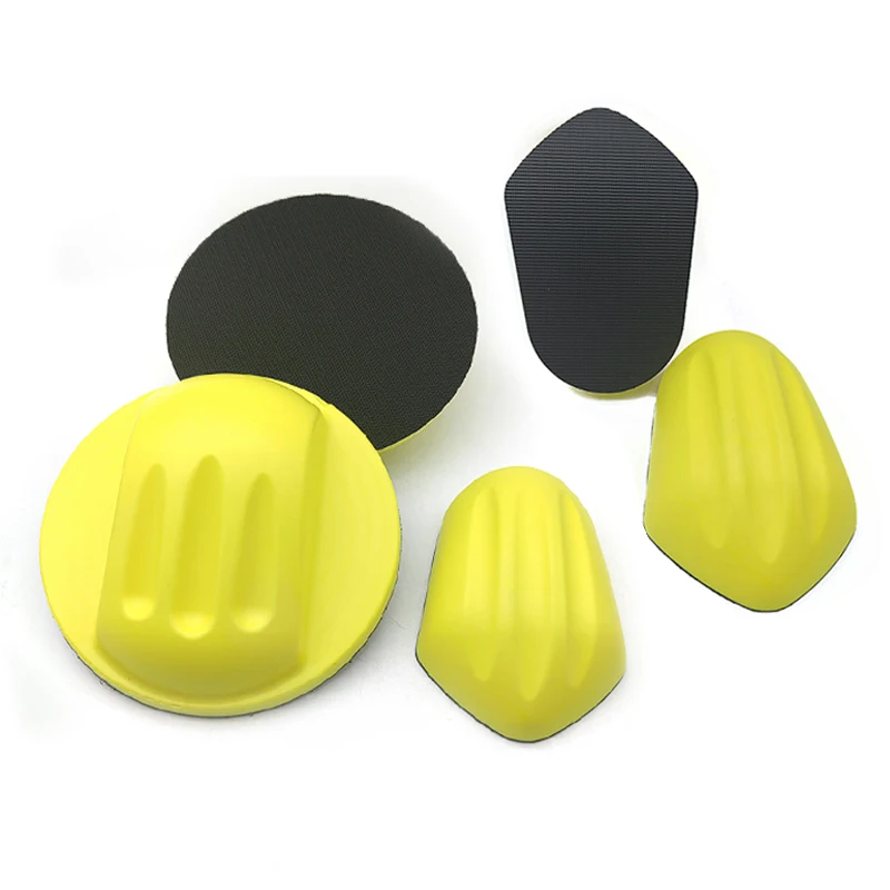 5inch Foam Flexible PU Sanding Block Craft lovers like foam flexible PU sanding block hook and loop disc hand sanding pad
