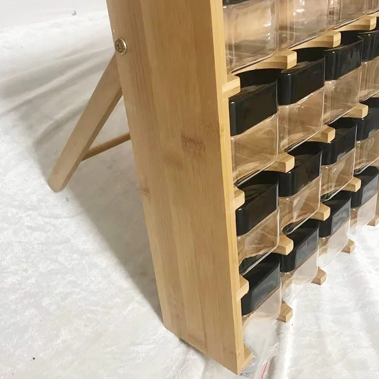 2021 Hot sale Seasoning box Pantry ware wood Salt Box With Lid wooden spice box