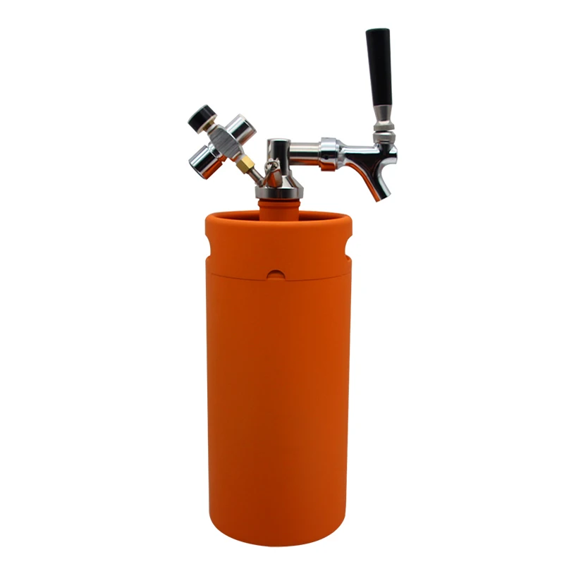 
3.6L orange color ss304 beer keg drink dispenser 