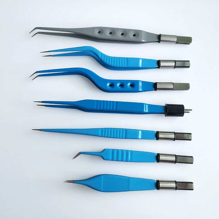 Wholesale Price Electrosurgical Medical Bayonet Bipolar Forceps Surgical Instruments Diathermy Bipolar Forceps