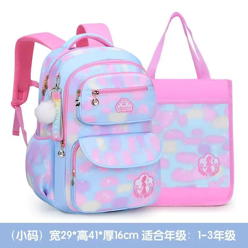 TS New Large Capacity Waterproof Cartoon School Bags for Children Pupils School Bags Kids Backpacks