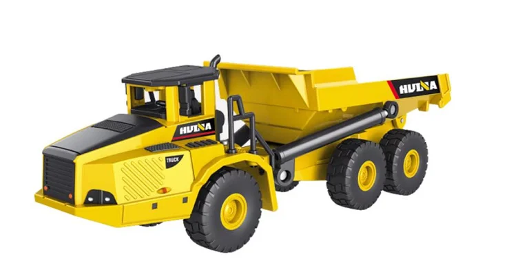 KYK New Product 2022 Huina 1569 Engineering Vehicle Set Rc Truck  Simulation RC Bulldozer Machine Car Toys